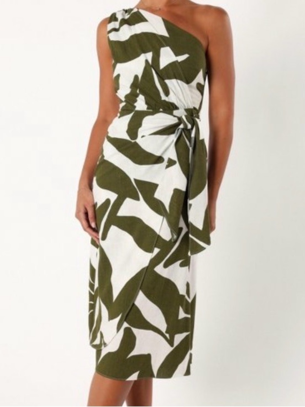 Petal & Pup Zara Olive & White Dress NWT